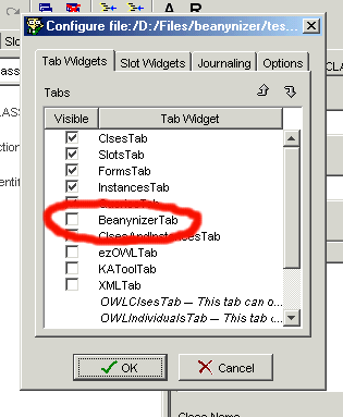 Protégé plugin configuration