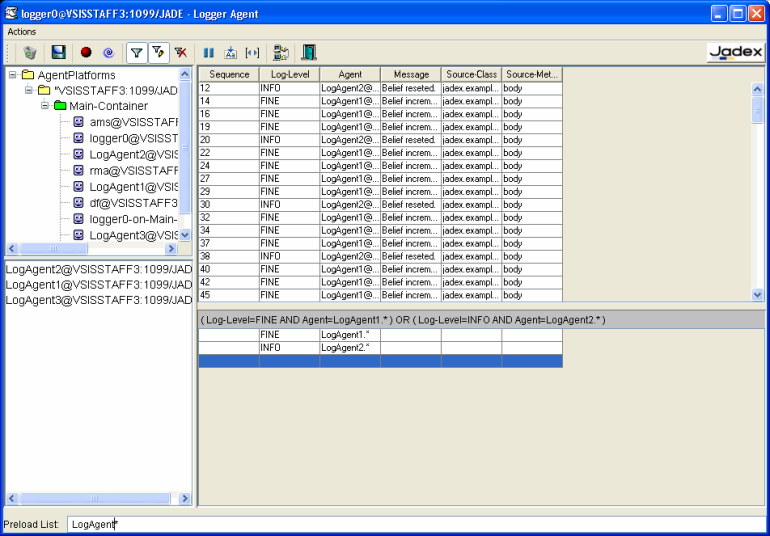Main frame of Introspector