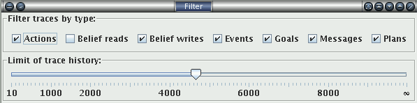 Agent Filter Dialog